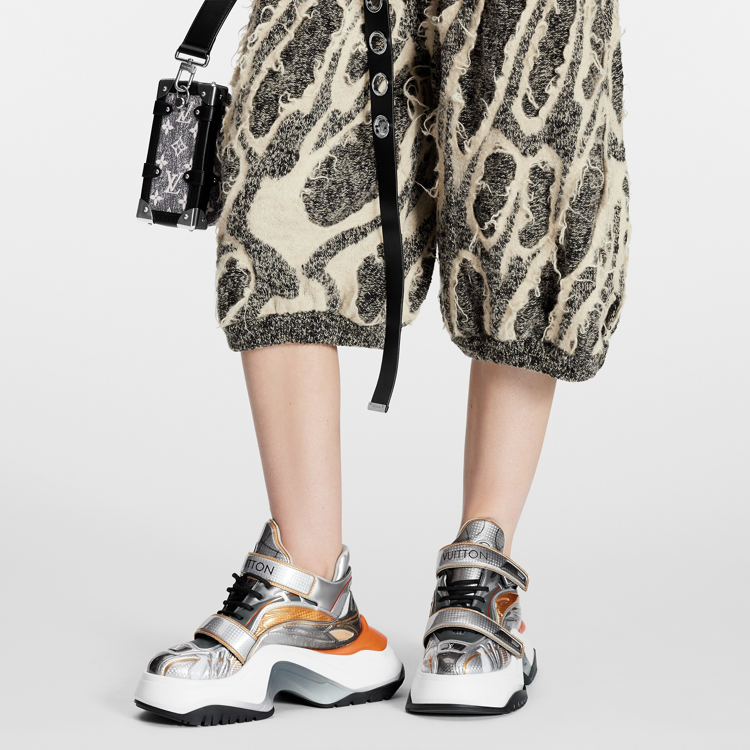 Shop (W) Louis Vuitton Archlight 2.0 Platform Sneakers 'Perak Putih Oranye' 1AB143