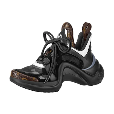 (W) LV LV Archlight Sneakers 'Black with Brown Monogram'