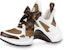 (W) Louis Vuitton Archlight 1.0 Sneakers 'Putih Coklat dengan Reben Coklat' 1AACQB