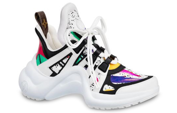(W) LV Archlight Calfskin Printing Sneakers White 圖 2