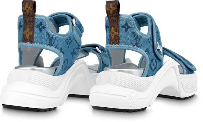 (W) Louis Vuitton Archlight 'Denim Magic Tape' Kasut Wanita 1ABHOX Lookbook (W) Louis Vuitton Archlight 'Denim Magic Tape' Kasut Wanita 1ABHOX