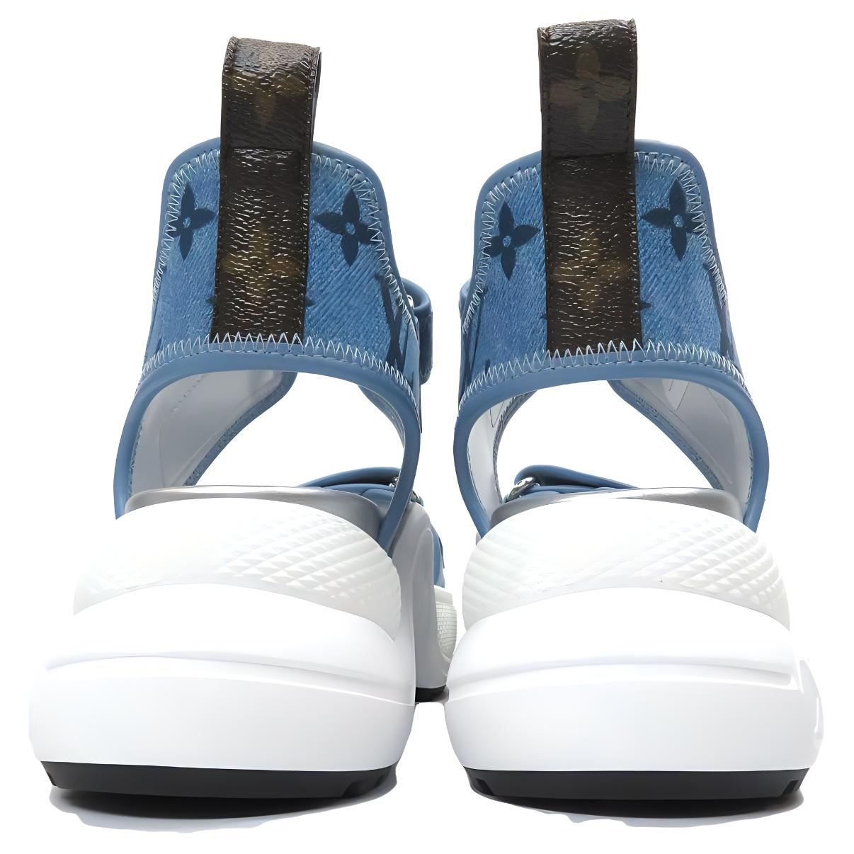 Purchase (W) Louis Vuitton Archlight 'Denim Magic Tape' Kasut Wanita 1ABHOX