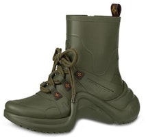 (Women) Louis Vuitton LV Archlight Rain Boots Green 1A67BE (Women) Louis Vuitton LV Archlight Rain Boots Green 1A67BE