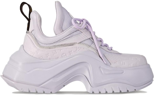 LOUIS VUITTON ARCHLIGHT 皮革 圓頭繫帶 透氣 低筒 生活休閒鞋 女款 紫色 Order LOUIS VUITTON ARCHLIGHT 皮革 圓頭繫帶 透氣 低筒 生活休閒鞋 女款 紫色