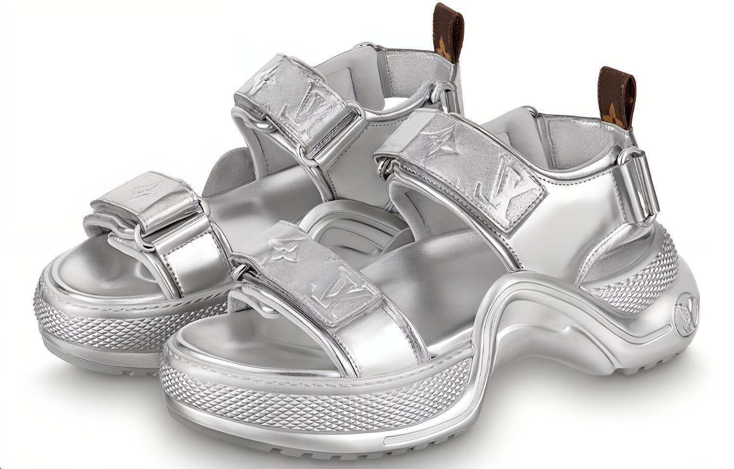 (W) LV Archlight 'Silver Velcro Sandal' 圖 2