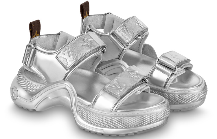(W) LV Archlight 'Silver Velcro Sandal' 圖 3