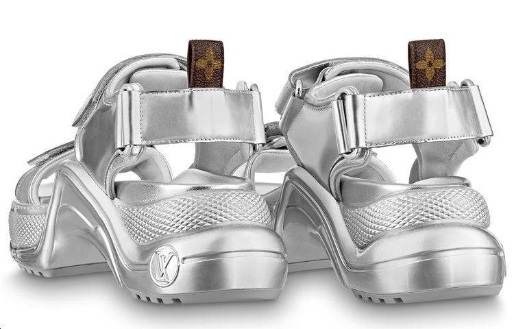 (W) LV Archlight 'Silver Velcro Sandal' 圖 4
