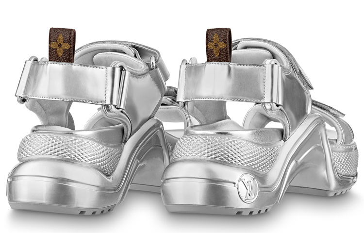 (W) LV Archlight 'Silver Velcro Sandal' 圖 5