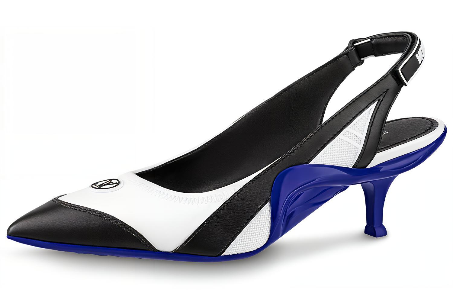 (W) LV Archlight 'White Blue Heel'