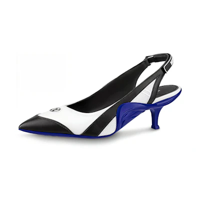 (W) LV Archlight 'White Blue Heel'