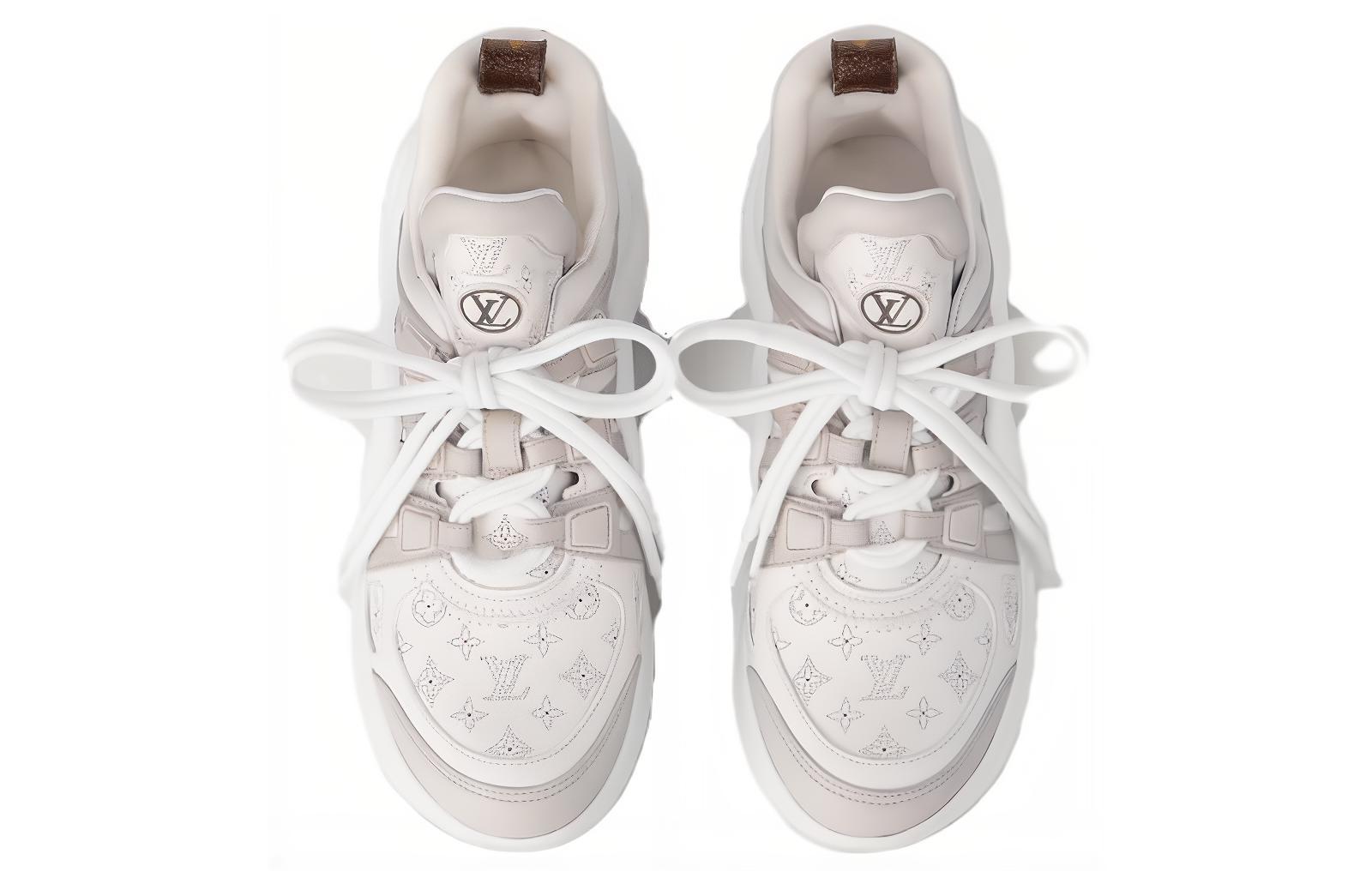 Shop (W) ルイ・ヴィトン アーチライト 白ローカット 1ACGNS