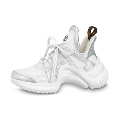 (W) LV LV Archlight Sneakers 'White Mini Monogram Silver'