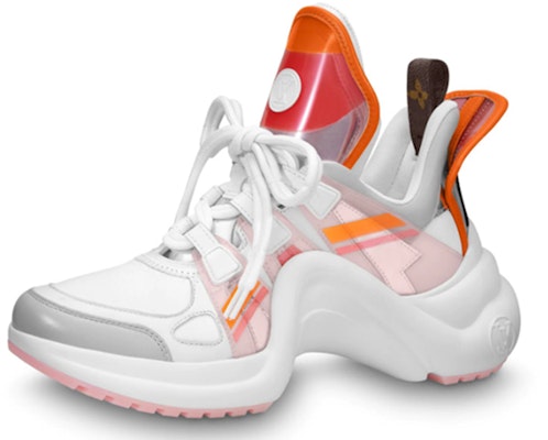 (Women) Louis Vuitton LV Archlight Sports Shoes White/Orange 1A65RA Buy (Women) Louis Vuitton LV Archlight Sports Shoes White/Orange 1A65RA