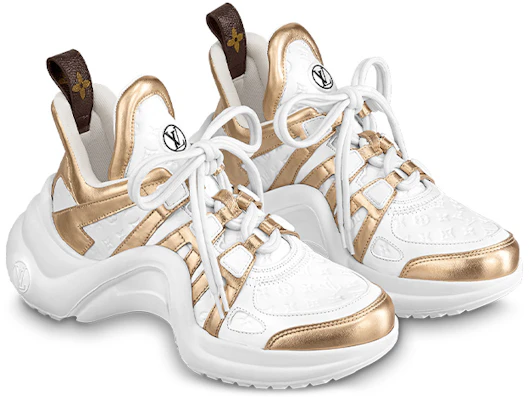 (W) Louis Vuitton Archlight 1.0 Sneakers 'Putih Emas' 1ABVG1 Order (W) Louis Vuitton Archlight 1.0 Sneakers 'Putih Emas' 1ABVG1