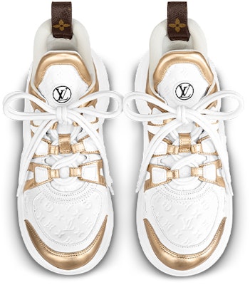 (W) Louis Vuitton Archlight 1.0 Sneakers 'Putih Emas' 1ABVG1 Lookbook (W) Louis Vuitton Archlight 1.0 Sneakers 'Putih Emas' 1ABVG1