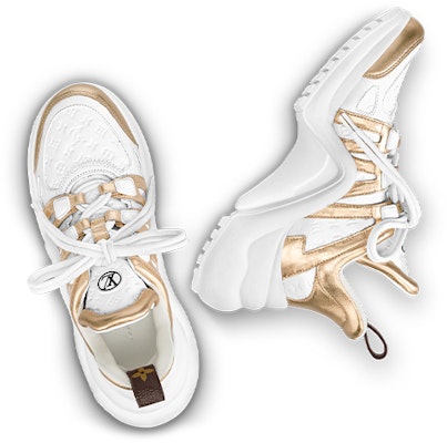 (W) Louis Vuitton Archlight 1.0 Sneakers 'Putih Emas' 1ABVG1 Shop (W) Louis Vuitton Archlight 1.0 Sneakers 'Putih Emas' 1ABVG1