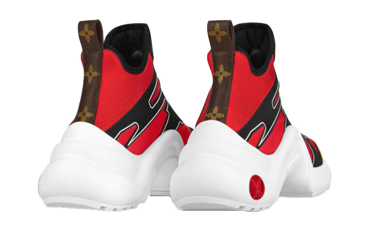 (W) LV Archlight Ankle Sneakers 'Red Yellow Black' 圖 5