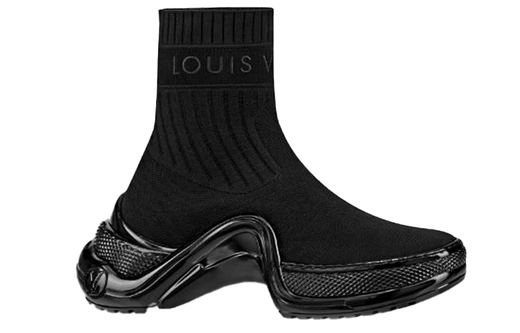 Order (W) Louis Vuitton Archlight Sepatu Tinggi Hitam 1A52LL
