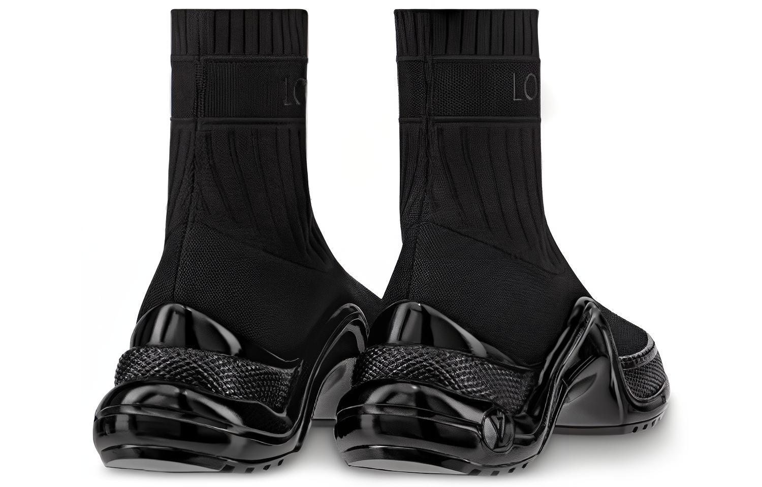 Shop (W) Louis Vuitton Archlight Sepatu Tinggi Hitam 1A52LL