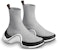 (W) Louis Vuitton LV Archlight Kasut Sukan High-Top Kelabu/Putih 1A5C17