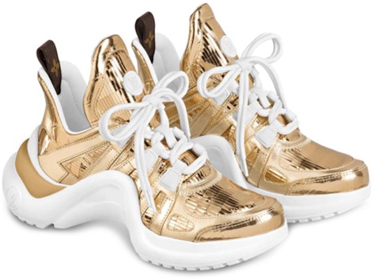 (W) 路易威登 LV Archlight 金色高帮运动鞋 1A87R8 Lookbook (W) 路易威登 LV Archlight 金色高帮运动鞋 1A87R8