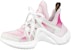 (W) Louis Vuitton LV Archlight Sneakers 'Putih Merah Jambu' 1A9RUT