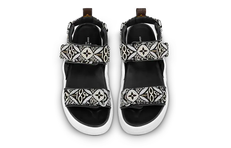 Lookbook (W) Sandal Louis Vuitton Archlight 'Hitam Putih Monogram' 1A8UOM