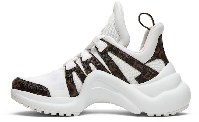 (Women) Louis Vuitton Archlight Sneaker 'White Brown' 1A43L1 Lookbook (Women) Louis Vuitton Archlight Sneaker 'White Brown' 1A43L1