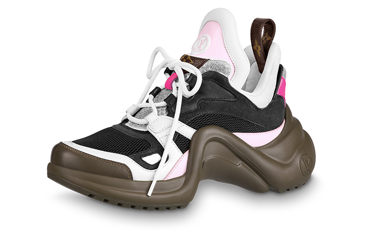 Buy (W) Louis Vuitton Archlight Sneakers 'Hitam Pink Coklat' 1A957E