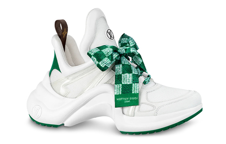(W) LV Archlight Sneakers 'White with Green Ribbon' 圖 2