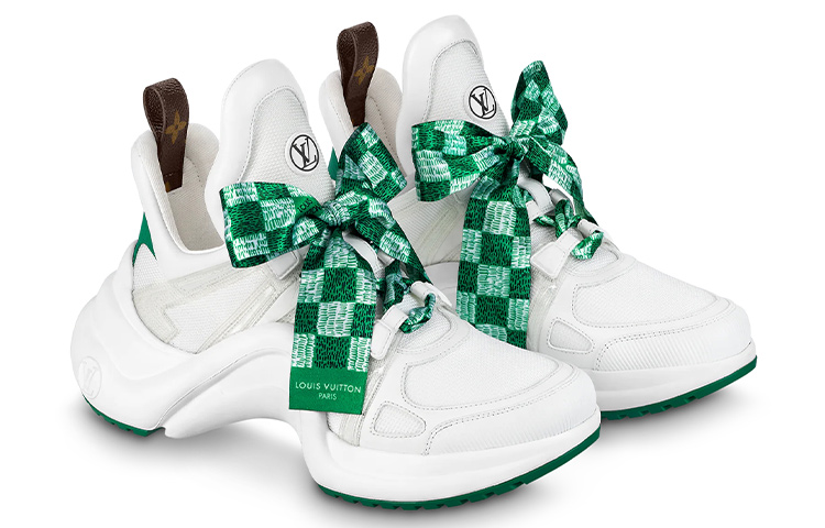 (W) LV Archlight Sneakers 'White with Green Ribbon' 圖 4