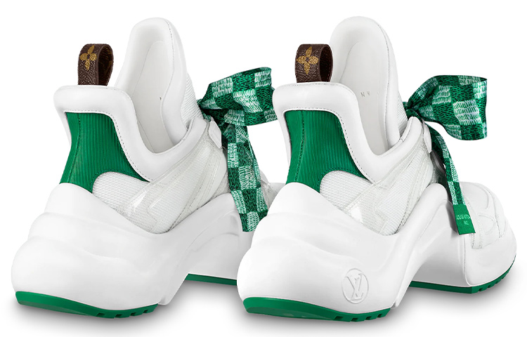 (W) LV Archlight Sneakers 'White with Green Ribbon' 圖 5