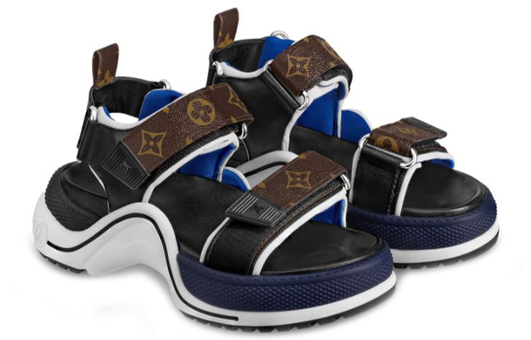 Lookbook (W) Louis Vuitton Archlight Sports Sandalen ''Blauw Zwart'' 1A5MG5