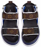 Purchase Louis Vuitton 路易威登 Archlight 魔術貼 小牛皮 露趾平跟運動涼鞋 女款 藍黑