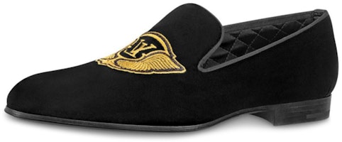 (Women) Louis Vuitton Auteuil Loafer 'Black Crest Velvet' 1A45W9 (Women) Louis Vuitton Auteuil Loafer 'Black Crest Velvet' 1A45W9