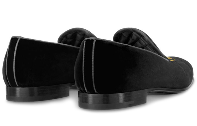 (W) LV Auteuil Loafer 'Black Crest Velvet' 圖 3