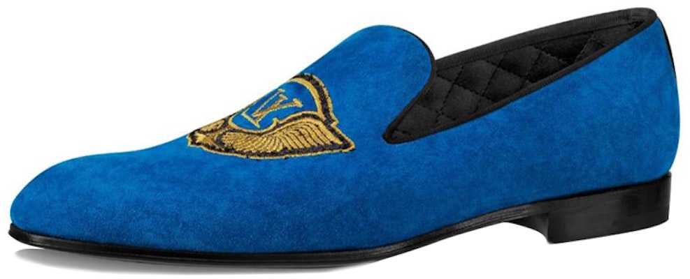 Louis Vuitton 路易威登 Auteuil 絨面小牛皮樂福鞋 藍色 Buy Louis Vuitton 路易威登 Auteuil 絨面小牛皮樂福鞋 藍色