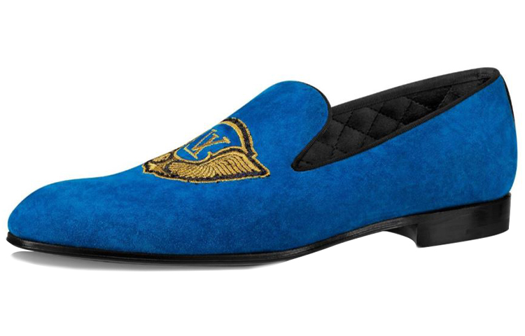 (Women) Louis Vuitton Auteuil Loafer 'Blue Velvet Calfskin' 1A4R32