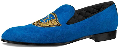 (Women) Louis Vuitton Auteuil Loafer 'Blue Velvet Calfskin' 1A4R32 (Women) Louis Vuitton Auteuil Loafer 'Blue Velvet Calfskin' 1A4R32