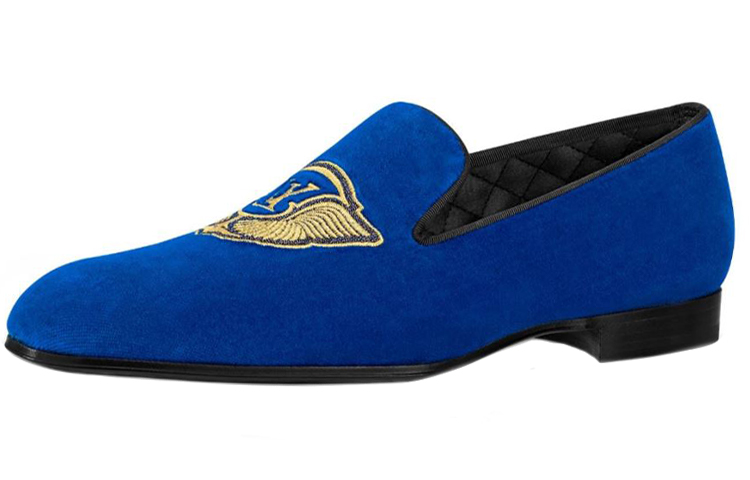 (Women) Louis Vuitton Auteuil Loafer 'Blue Velvet' 1A4669