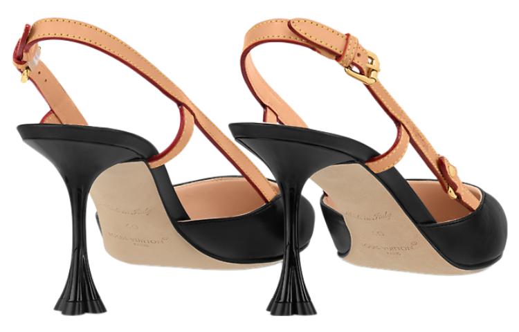 Shop (W) Louis Vuitton B Blossom 'Hitam' Tumit Tinggi 7.5cm 1ACAQX