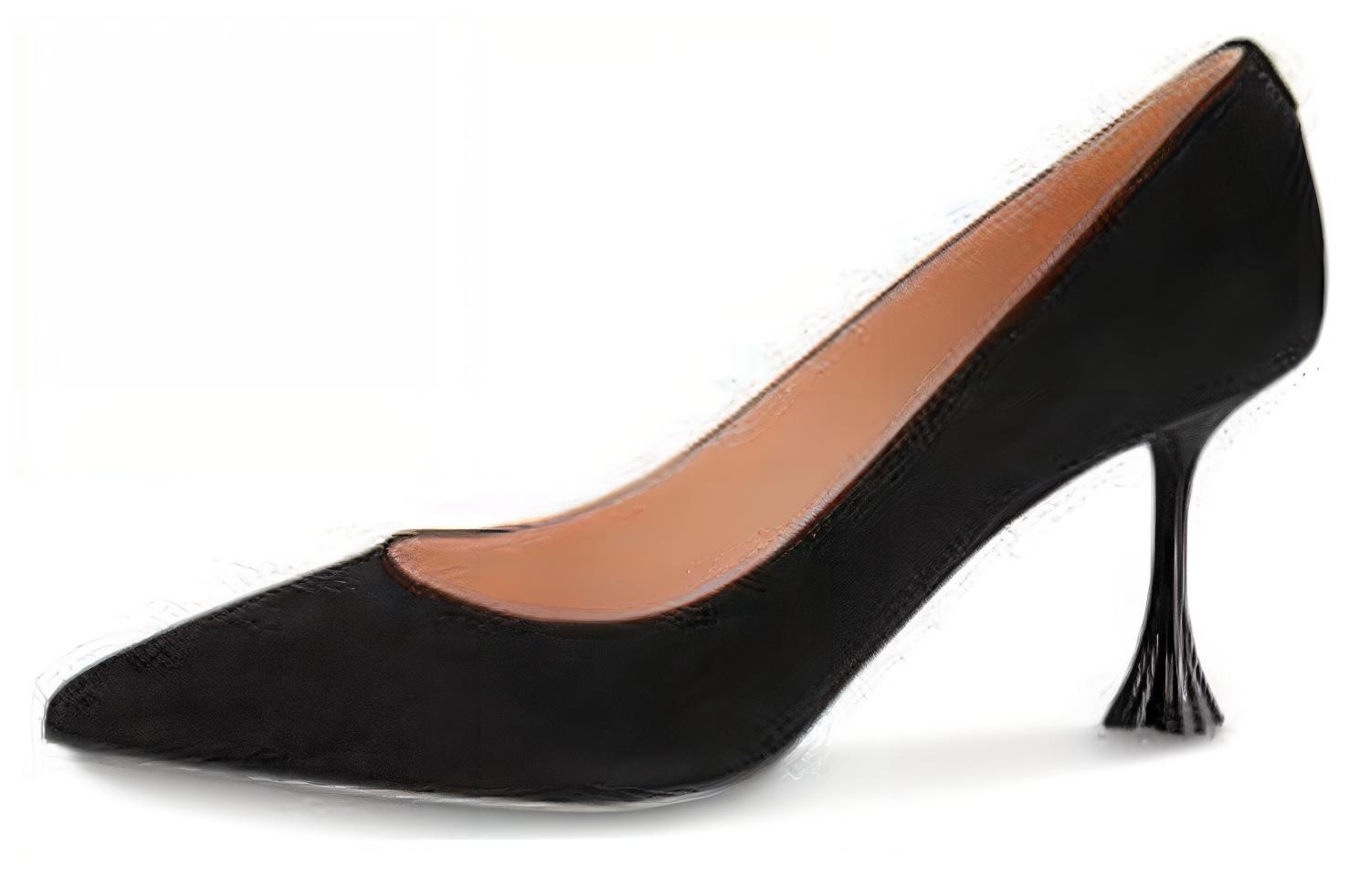 (Women) Louis Vuitton B Blossom 'Black Leather Pointed Toe Stiletto' 1AC828