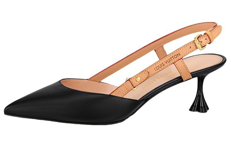 (Women) Louis Vuitton B Blossom 'Black Patent Leather Pointed-Toe Pumps' 1ACBIS