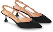 Lookbook (W) Louis Vuitton B Blossom 'Kasut Tumit Tinggi Hujung Runcing Kulit Hitam Berkilat' 1ACBIS