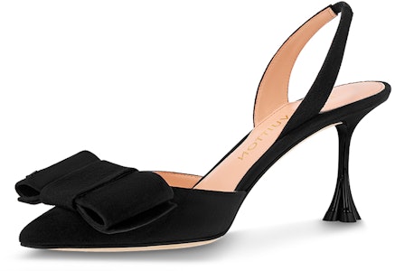 LOUIS VUITTON B BLOSSOM 皮革 蝴蝶結 尖頭 細跟 高跟鞋 9.5cm 女款 黑色 Buy LOUIS VUITTON B BLOSSOM 皮革 蝴蝶結 尖頭 細跟 高跟鞋 9.5cm 女款 黑色