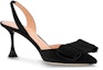 Order (W) Louis Vuitton B Blossom 'Bow Tie Pointed Toe Stiletto' Tumit Tinggi Hitam 1AC87G