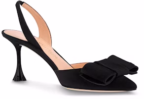 Order (W) Louis Vuitton B Blossom 'Tacón de Aguja con Lazo' Zapatos de Tacón Negros 1AC87G
