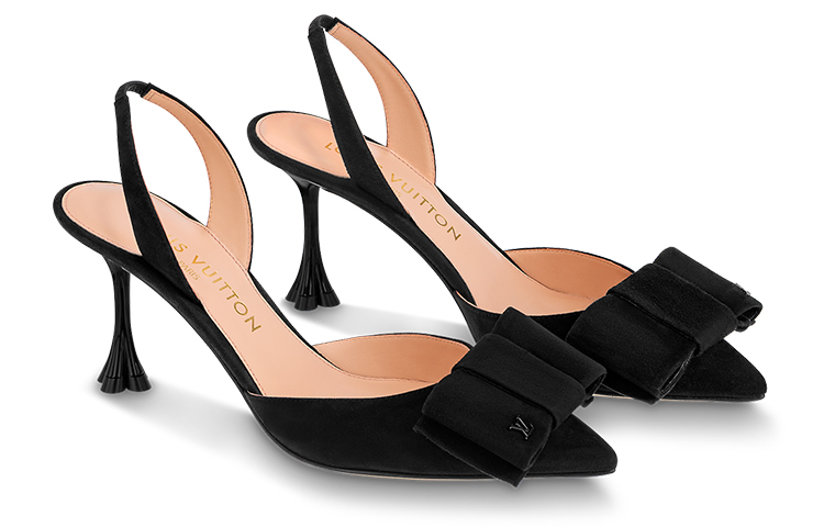 Lookbook (W) Louis Vuitton B Blossom ''Bow Tie Spitz Stiletto'' High Heels Schwarz 1AC87G