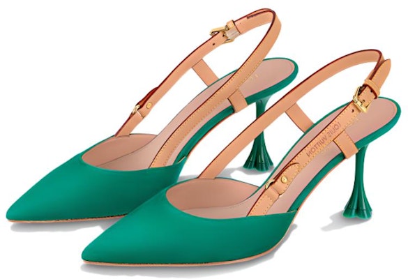 (Women) Louis Vuitton B Blossom 'Green Leather Pointed Toe Buckle Stiletto' 1AC8G1 Lookbook (Women) Louis Vuitton B Blossom 'Green Leather Pointed Toe Buckle Stiletto' 1AC8G1
