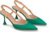 Shop (W) Louis Vuitton B Blossom 'Kulit Hijau Hujung Tirus Kait Stiletto' 1AC8G1